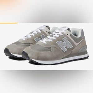 Gray suede New Balance 574 Sneakers in Women 9.5
